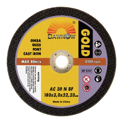 dawn abrasives gold cast iron cutting disc