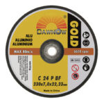 dawn abrasives gold aluminium grinding wheel
