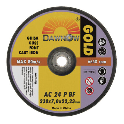 dawn abrasives gold cast iron grinding wheel