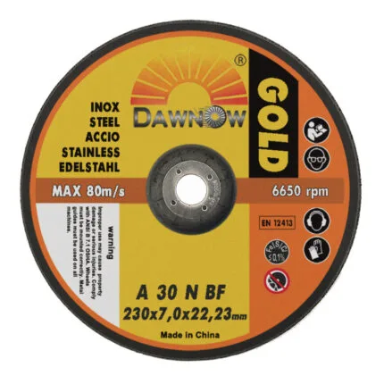 dawn abrasives gold inox grinding wheel