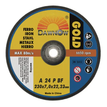 dawn abrasives gold steel grinding wheel