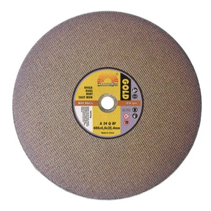 dawn abrasives gold cast iron cutter 400*4*25.4