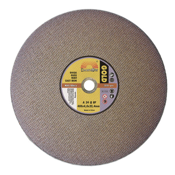 dawn abrasives gold cast iron cutter 400*4*25.4