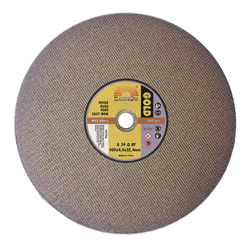 dawn abrasives cast iron cutting disc 400x4x25.4 dawn abrasives gold cast iron cutter 400*4*25.4