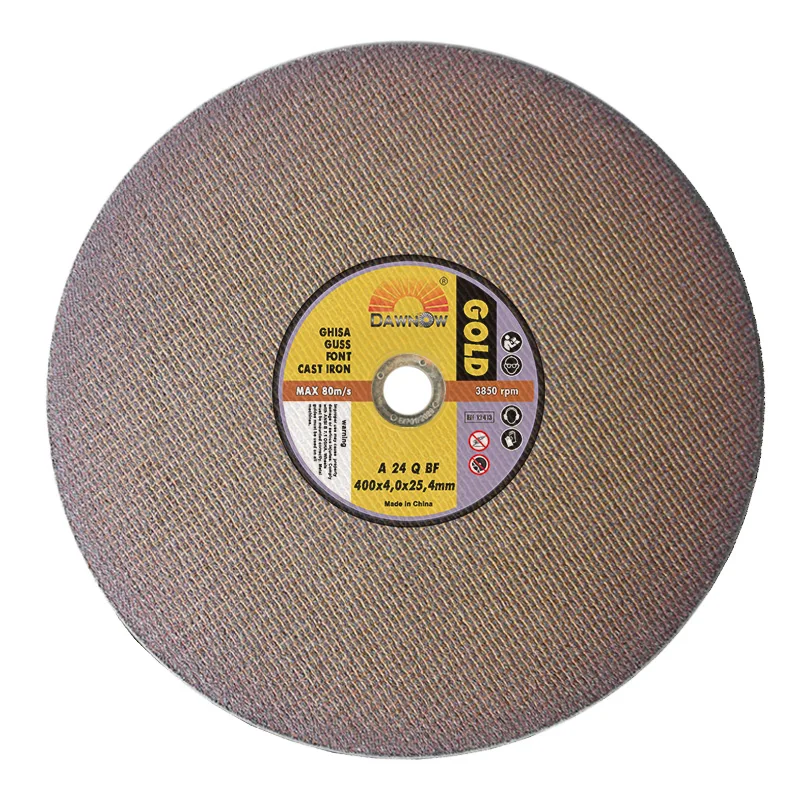 dawn abrasives gold cast iron cutter 400*4*25.4