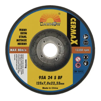 Disco abrasivo cerámico «Grin» de Dawn Abrasives, 125 x 7 x 22